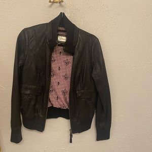 Mackage Leather Jacket Black Size Small